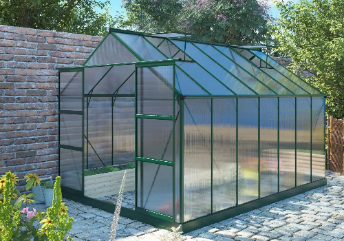   Courtyard greenhouse shed construction and sales manufacturers